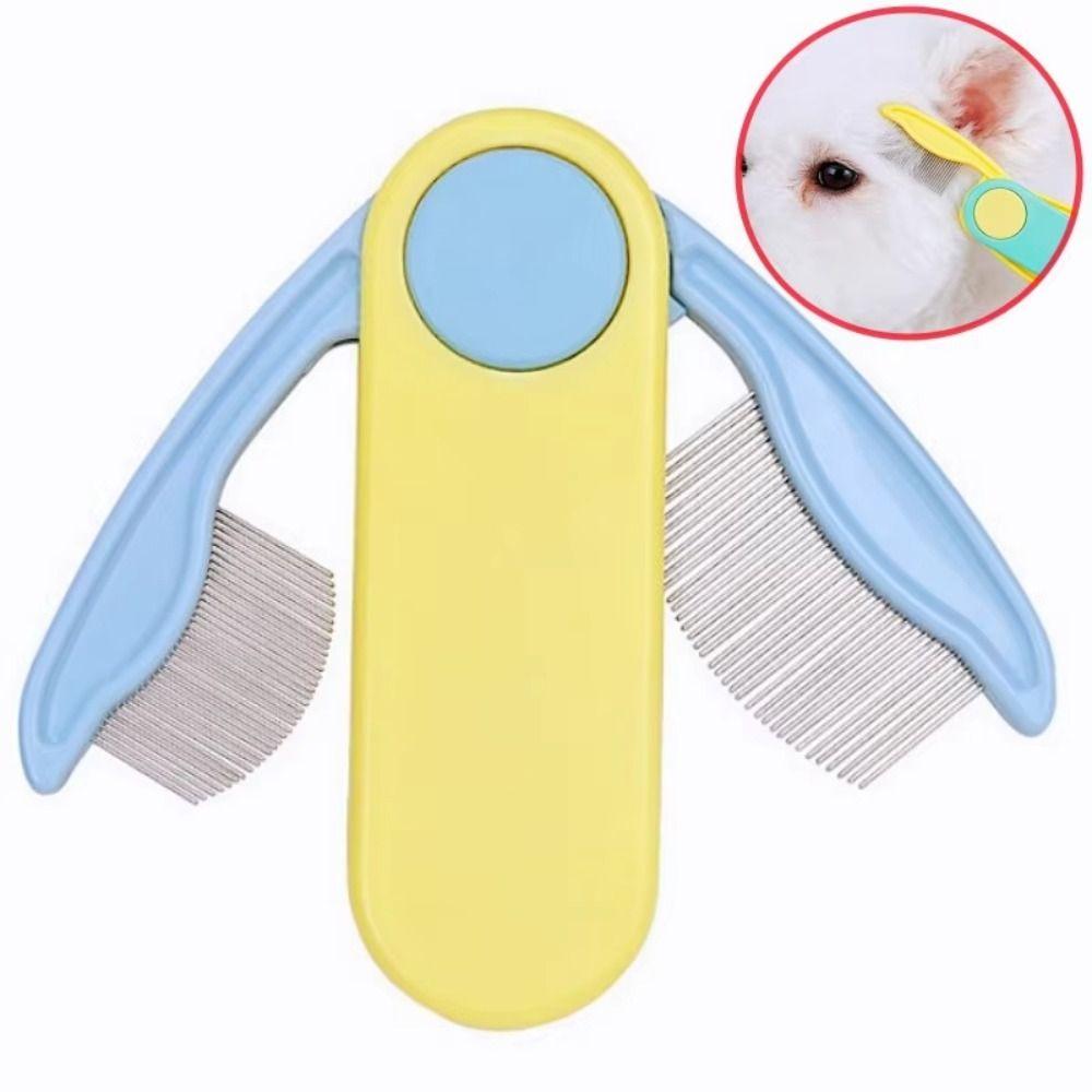 Dense Tooth Cat Flea Comb Foldable Dog Grooming Brush Pet Hair Cleaning Tool Pet Maintenance