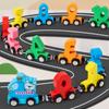Magnetic Number Small Train Children Alphanumeric Addition And Subtraction Cognitive Early Education Puzzle Wooden Building Block Toy