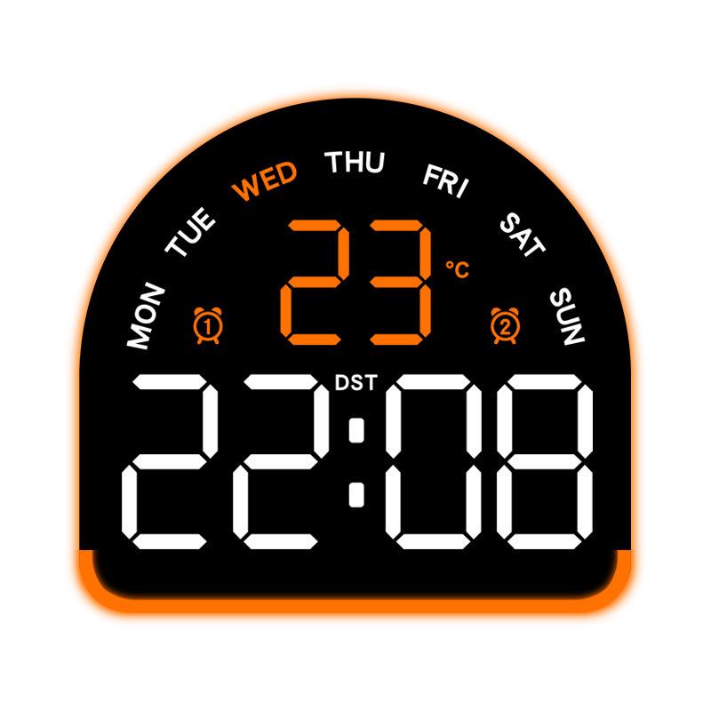 Многофункциональный светодиодный будильник с подсветкой, отображением температуры и несколькими будильниками
