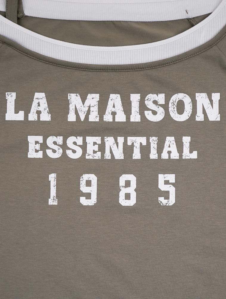 LA MAISON STUDIO La Maison Essential Многослойная блуза с открытым плечом Бежевая(Fcg1Ts851W)