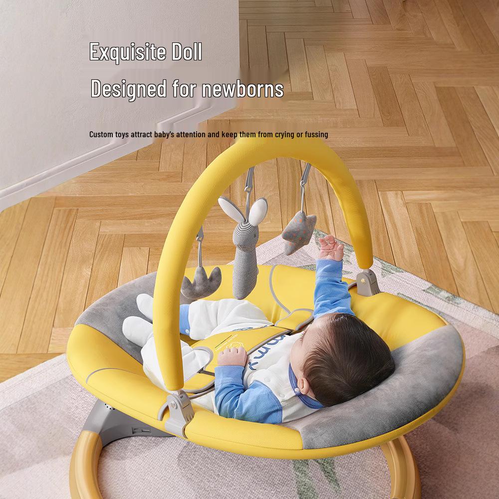 Baby Coaxing Electric Rocking Chair: Newborn Spine Protection, Soothing Sleep, Multi-functional Infant Cradle