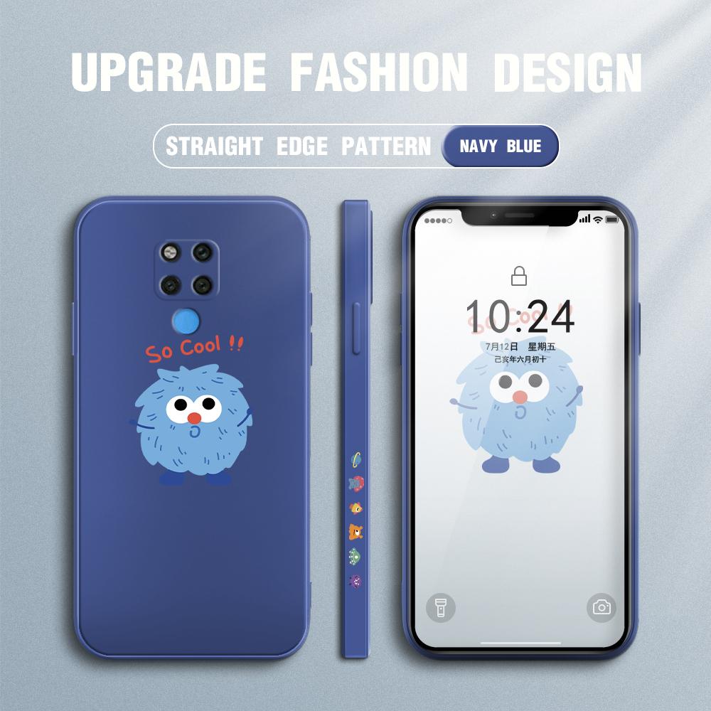 Чехол для телефона с мультяшным красочным узором, квадратный, жидкий, силикон, TPU, полное покрытие, противоударный, защитный чехол для камеры Huawei Honor Vivo