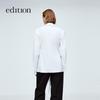 Elite Wardrobe French Tie-Waist Long Sleeve White Shirt