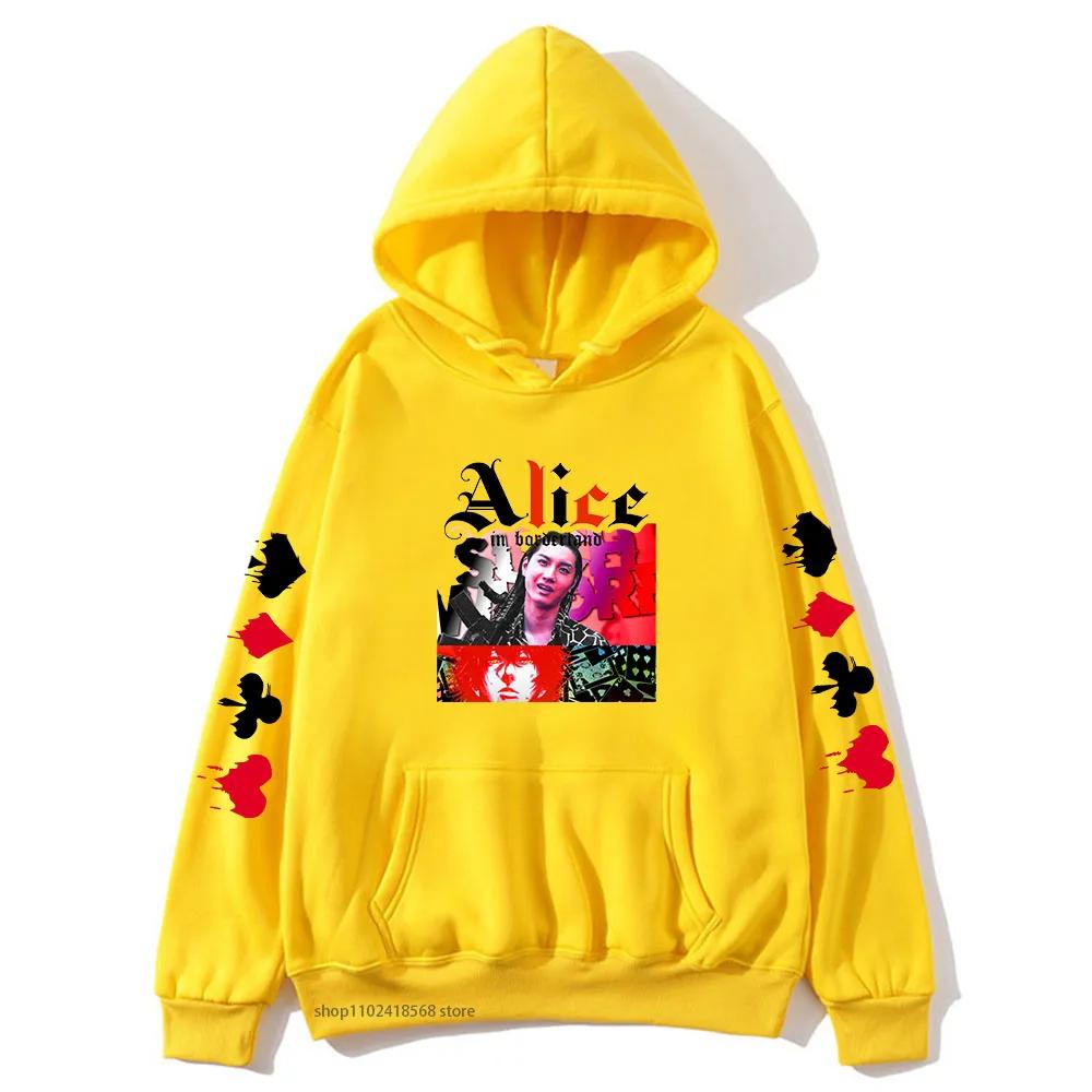 Niragi Hoodie Alice In Borderland Sweatshirts Kawaii Hoodies Japanese Anime Graphic Hoody Manga Printing Women Casual