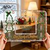 Seasonal Memory Holders Acrylic Christmas Picture Frame Clear Family Holiday Keepsake Frames Photo Anniversary Birthday Gifts for Mom Dad Grandparents