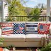 4Pcs Independence Day Star Cushion Covers Single-Sided Printed 40/45/50Cm Throw Pillow Case Cover Sofa Cushion Home Room Decor