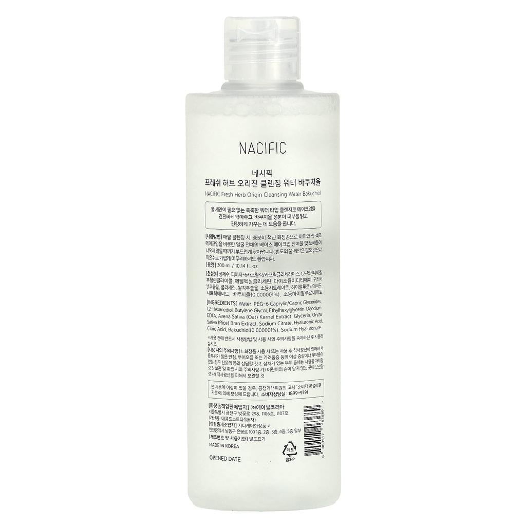 NACIFIC Fresh Herbs, очищающая вода Origin, 10,14 жидких унций (300 мл)