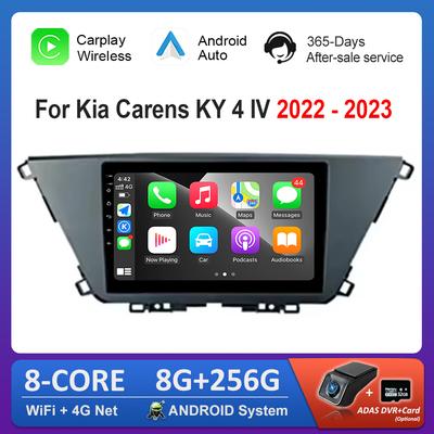 Автомобильный видео мультимедийный плеер Carplay 10,1 дюйма для Kia Carens KY 4 IV 2022 - 2025 ОС Android 4G WiFi Bluetooth Автоаксессуары