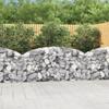 VidaXL Arched Gabion Basket Gabion Cage Gabion Wall Stone Basket Gabion for Stone Garden Patio Outdoor 153464