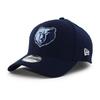 New Era Cap 39THIRTY Memphis Grizzlies NBA Team Classic Flex Fit Cap Memphis Grizzlies Stretch Fit Hat 3930 Navy Size M/L [Used]
