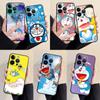 Phone Case for iPhone XR XS X 12 Mini 8 11 13 Pro Max 6s SE 7 14 Plus 12pro 13pro Anime Doraemon Cute Silicone Cover Matte