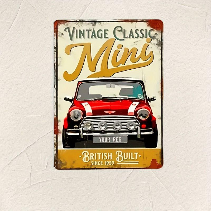 Авангардная автомобильная металлическая художественная картина для декора гаража