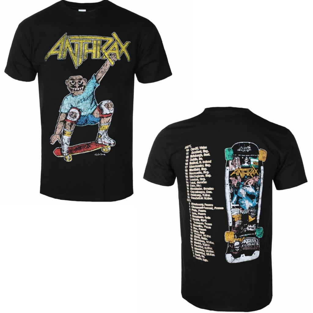 2026 Anthrax Band Graphic Cotton Tshirt Unisex Summer Short Sleeve Fashion Brand Tee Luxury Casual Vintage Retro Top