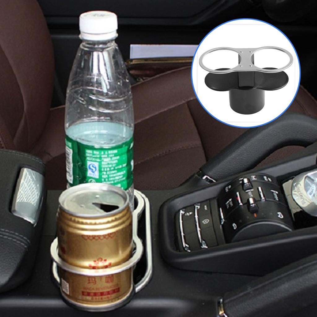 Universal Double Hole Car Cup Holder Drinks Support Automotive Mount Holder Stand Car Bracket Drink
