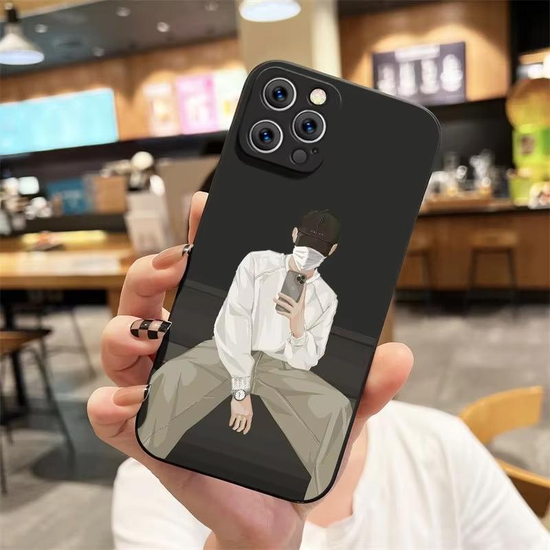 Дизайн с фото пары, подходящий для чехла на телефон iPhone 17 Pro Max 16E 15 Pro 14 13 12 11 Mini AIR XS XR XS 8Plus, противоударный и защищающий от падений