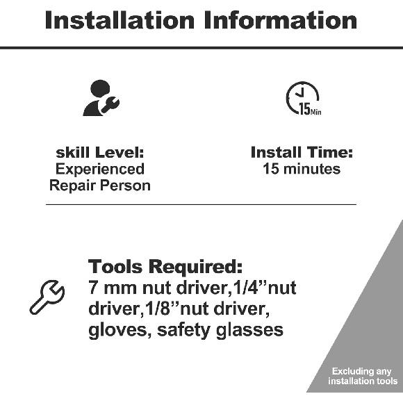 Комплект для переоборудования газовой плиты на сжиженный газ для Whirlpool Frigidaire, Комплект для переоборудования с природного газа на пропан, Замена W10619558