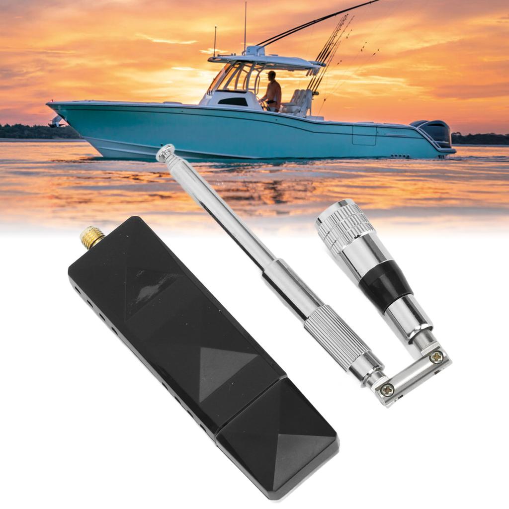 Dual Channel AIS Receiver Dual Channel AIS Receiver USB Output with Antenna Stainless Steel Foldable Portable for Boat Marine