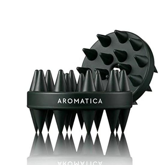 AROMATICA Щетка-массажер для кожи головы Двойной уход Шампунь Для похудения лица Стимуляция кровообращения Спа для головы Силикон Кожное сало Поры Зуд Легкий Напряжение