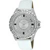 Женские часы Adee Kaye Mondo G-3 Collection Crystal Accents Silver Brass Rhodium Plated Dial Quartz AK2727-S