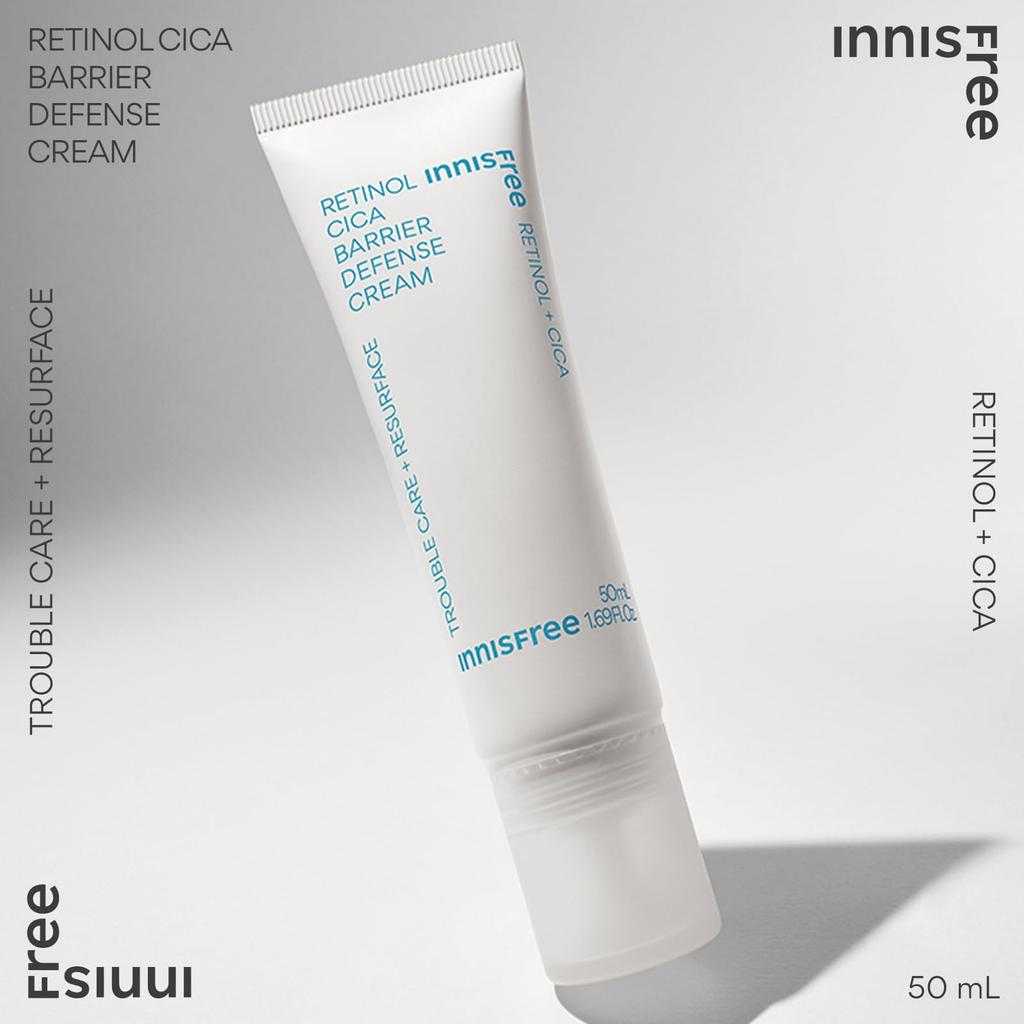 Innisfree Retinol Cica Defense Cream 50ml Genuine Hypoallergenic Sensitive Skin Retinol Beginners Pure Retinol Trouble Care Retinol Moisturizing