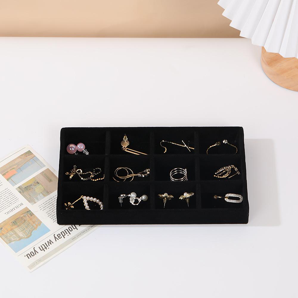 Multi-Style Plush Jewelry Storage Box with Drawers