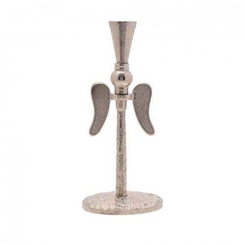 25cm Metal Candle Holder with Angel Wings