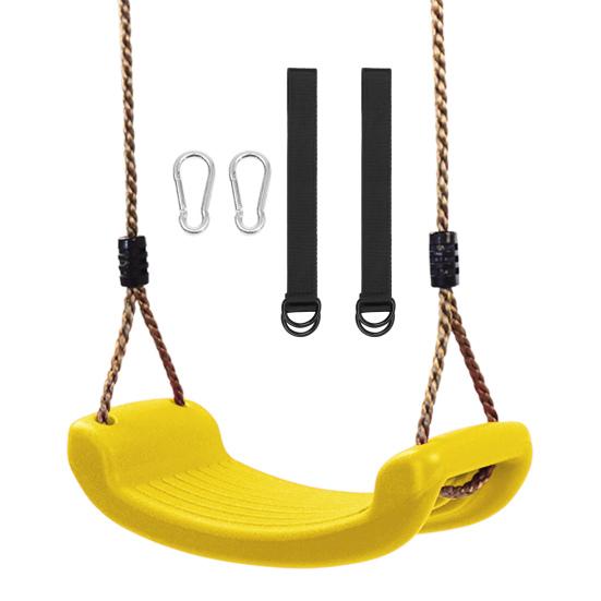 Детское сиденье-качели с регулируемой веревкой, аксессуары, сверхпрочное, нескользящее, для детей, для помещений и улицы, для игровой площадки, сада, двора, патио, подвесной набор качелей