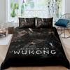 Black Myth Wukong Игровой Трехсекционный Комплект Цифровой Печати Покрывало Постельное Белье Модный Бренд