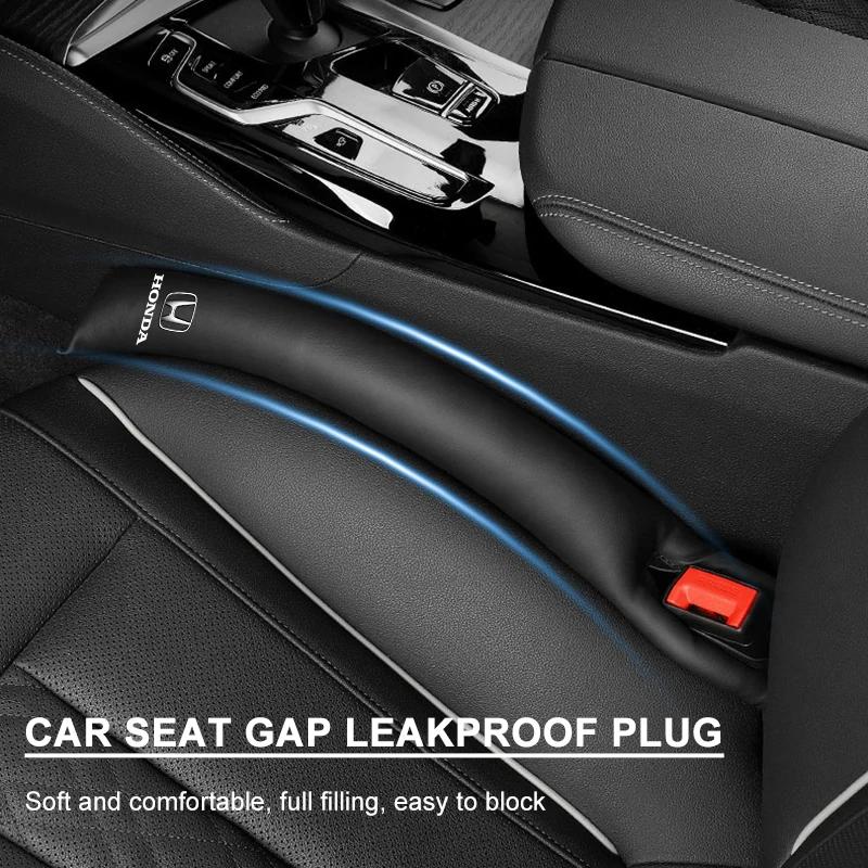 Car Hot 2025 Car Seat Gap Anti Drop Filler Soft Cars Styling PU Leather Soft Side Seam Plug For Honda Accord Odyssey Civic CRV I