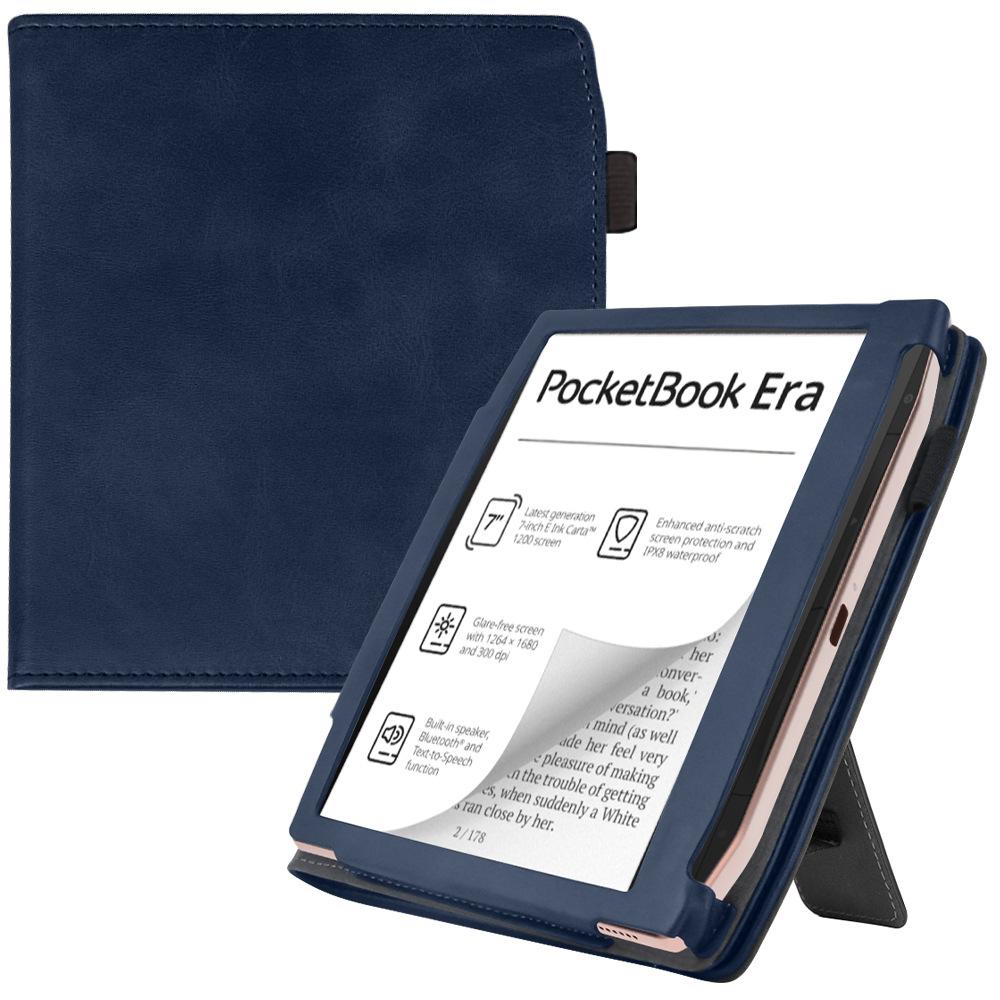 Бизнес-чехол для PocketBook Era Lite Цветной 7-дюймовый чехол для электронной книги с ремешком для руки PB700 PB700K3 Чехол-книжка с подставкой Автоматический сон/пробуждение