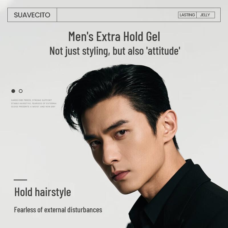 SUAVECITO Men's Skull Strong Hold Styling Gel