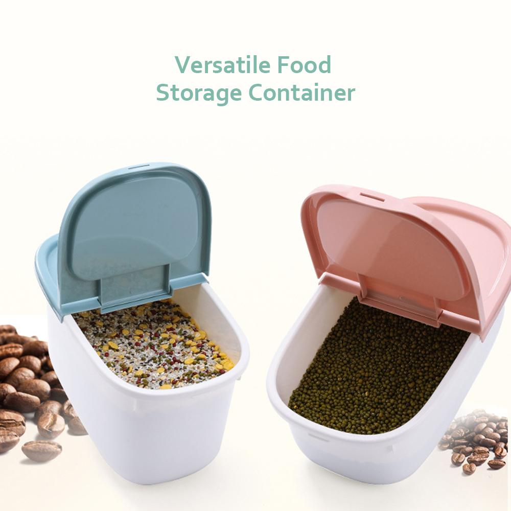 Large Food Storage Container Pet Food, Dry Food, Flour, Rice Containers 9 Lbs Airtight Cereal Container Bin With Locking Lid & Handle