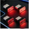 4 PCS USB LED Car Interior Atmosphere Lamp, Mini Portable Plug-in Ambient Lighting Kit, Soft Night Light Decor, Universal Vehicle Accessories for
