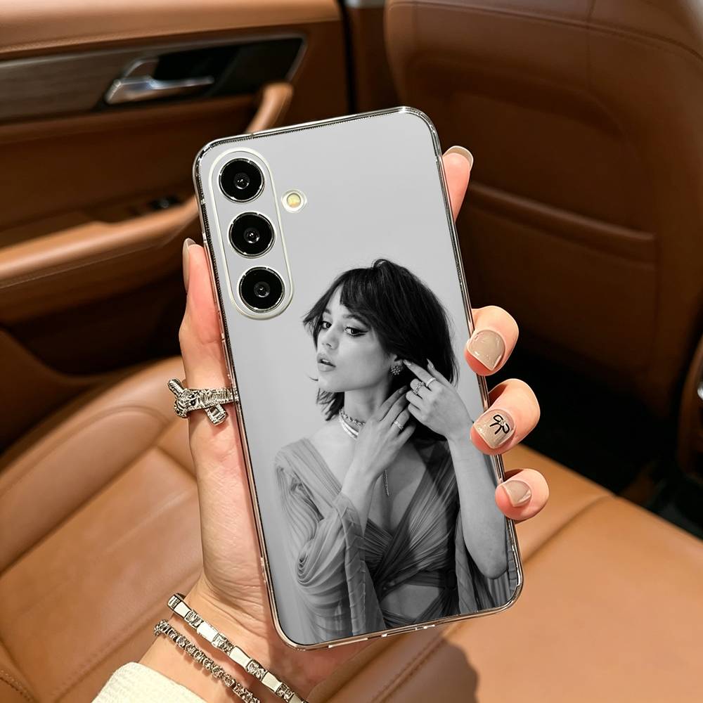 Чехол для телефона с актрисой Дженной Ортегой для Samsung Galaxy A71, A70, A52, A51, A40, A30, прозрачная накладка