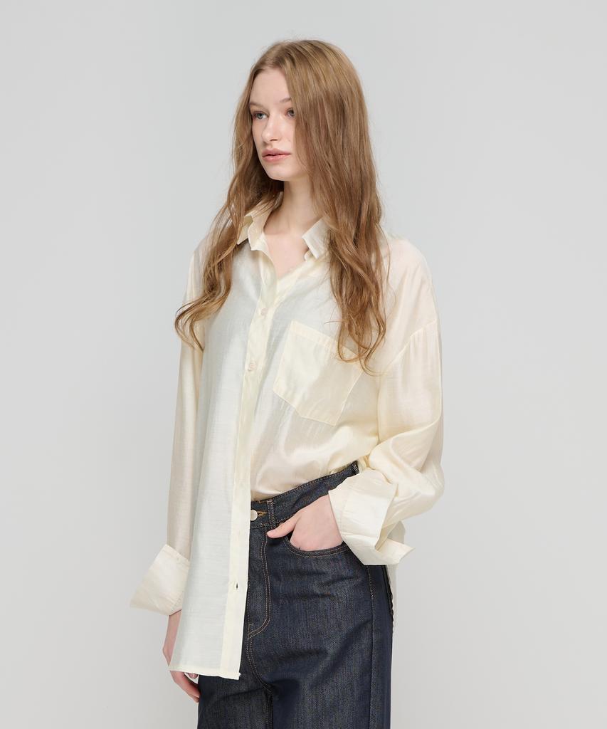 CARGOBROS ДЛЯ ЖЕНЩИН Рубашка-overshirt без складок (слоновая кость)