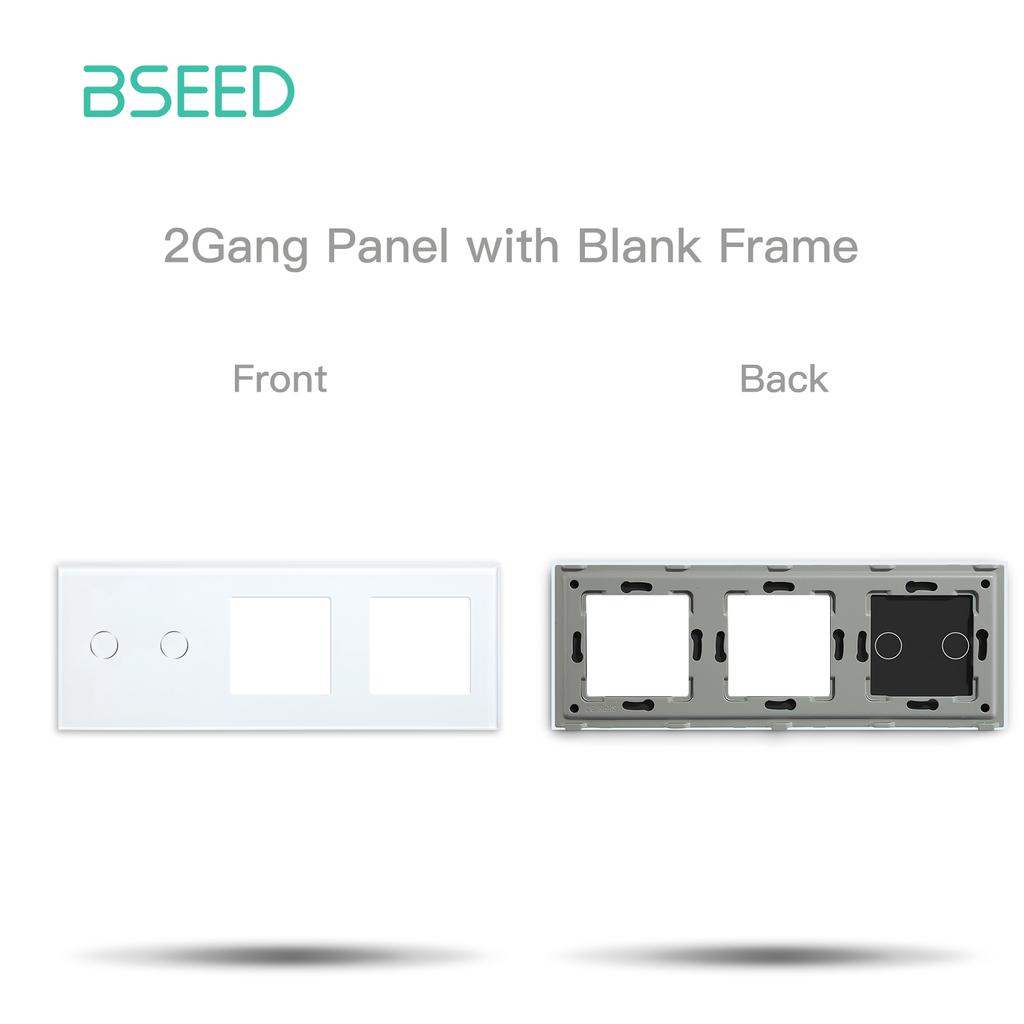 BSEED Zigbee Умные сенсорные выключатели 1/2/3 модуля Обычные французские настенные розетки Тип-C USB Функциональные модули Стеклянные панели DIY Комбинация