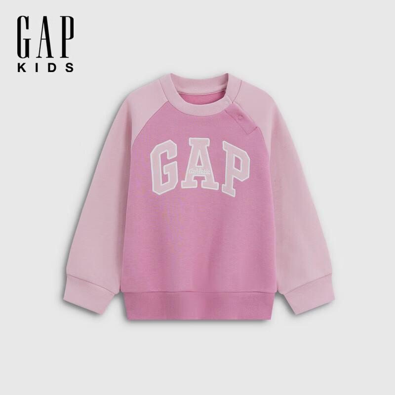 GAP Toddler Girls' Logo Color-Block Fleece Sweatshirt