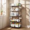 5 Tier Storage Shelves Heavy Duty Storage Rack 66 Lbs Capacity Storage Shelf for Kitchen Pantry Closet Bathroom Laundry Garage