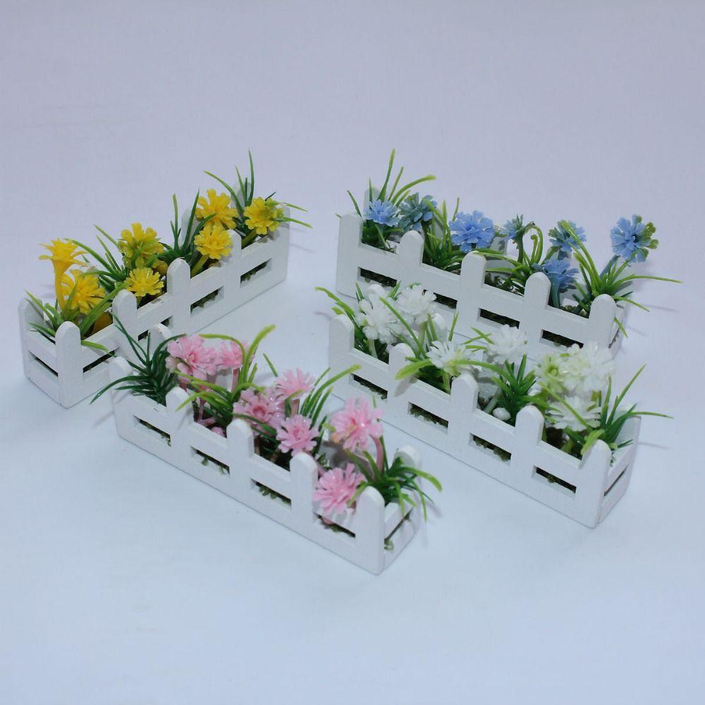 Lifelike Artificial Miniature Potted Plants Decor Garden Doll Plants Fake Daisy DIY Craft