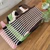 Tote Bag Knitting Bag Knitting Bag Large Capacity Tote All-in-one Shoulder Bag Striped Women's Bag