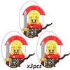4 Styles Medieval Heraldry Heavy Armor Knight Brick Figures  ABS Collectible Ornaments for Teen Adult Military Hobby Enthusiasts