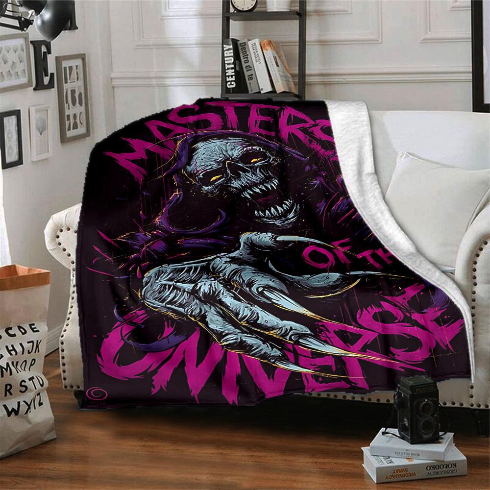 1pc Masters Universe Throw Blanket Soft Flannel, Cozy All Season Polyester Perfect for Home, Office