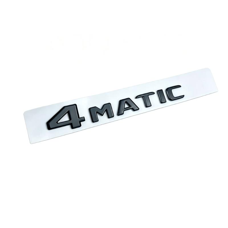 For Mercedes Benz Black Silve Letters E200 E260 E300 E400 E450 E220d E350d E400d 4Matic ABS Emblem for Mercedes Benz Car Trunk Logo Sticker rj2