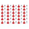 60 Pcs Traffic Cones Toys Red White Mini Traffic Cones Miniature Lifelike Road Block for Soccer Training RC Car Gaming