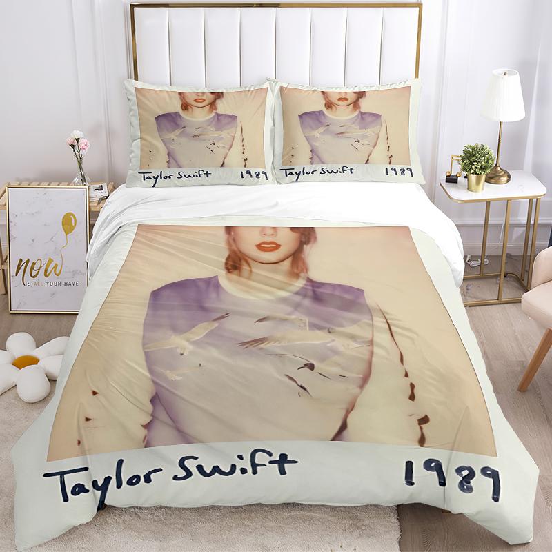 3Pcs Taylor Swift'S 1989 Album Cover Bedding Sets For All Sizes New 3D Printed Bed Cover Comforter Duvet Cover Pillowcase Bedroom Decoration