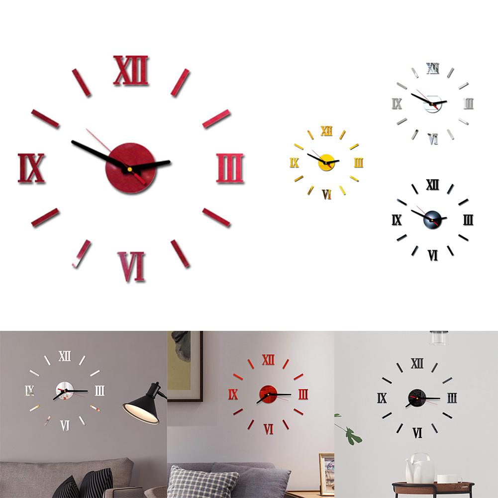 Настенные часы, акрил, черный, сделай сам, для ТВ, фон, золото