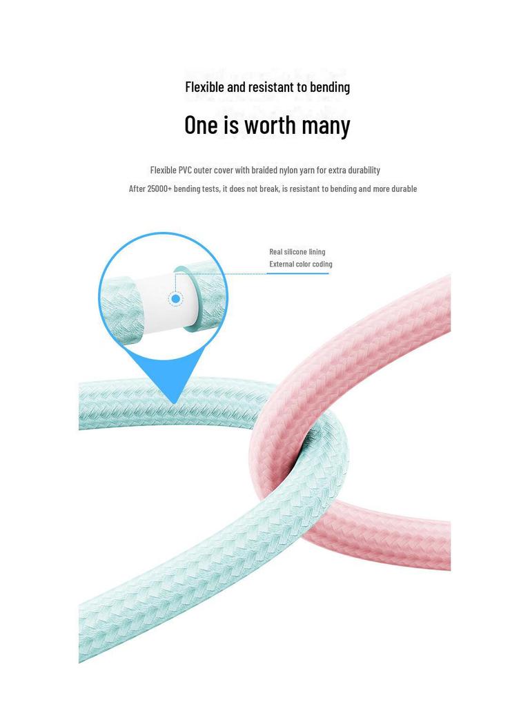 Кабель BIAZE для быстрой зарядки Type-C — Lightning