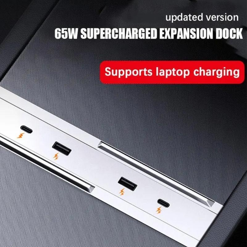 Автомобильный USB-концентратор с быстрой зарядкой, порты для 3+ док-станций центральной консоли Highland, адаптер передачи данных типа C