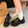 Мода 2024 года, хит продаж, туфли в стиле колледжа Лолита, женские туфли Мэри Джейн с двойной пряжкой, женские модные ретро-туфли с толстой подошвой, повседневные лоферы Y2K