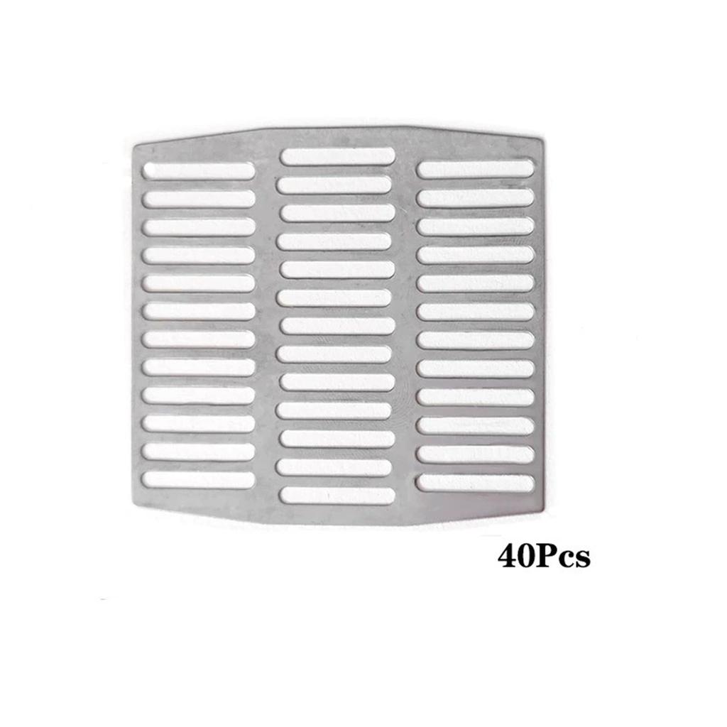 40PCS Stainless Steel Brick Weep Hole Covers for Brick Walls,2.75IN Fire Bricks Can Be Cut or Stacked